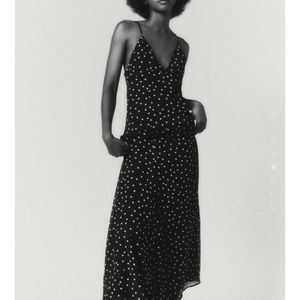 Zara Polka dot maxi dress